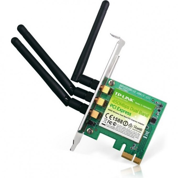 Адаптер TP-LINK N900 PCI Express TL-WDN4800 Адаптер TP-LINK N900 PCI Express TL-WDN4800