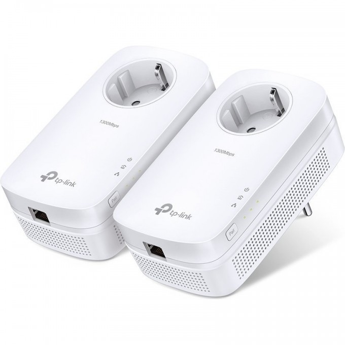 Комплект адаптеров TP-LINK POWERLINE AV1300 со встроенной розеткой TL-PA8010P KIT Комплект адаптеров TP-LINK POWERLINE AV1300 со встроенной розеткой TL-PA8010P KIT