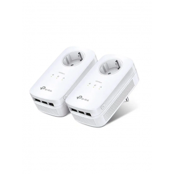 Комплект гигабитных Powerline-адаптеров TP-LINK TL-PA8030P KIT AV1300 со встроенной розеткой Комплект гигабитных Powerline-адаптеров TP-LINK TL-PA8030P KIT AV1300 со встроенной розеткой