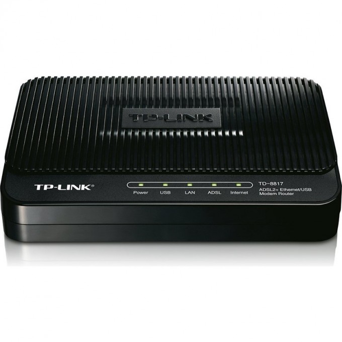 Маршрутизатор TP-LINK со встроенным модемом ADSL2+ TD-8817 Маршрутизатор TP-LINK со встроенным модемом ADSL2+ TD-8817