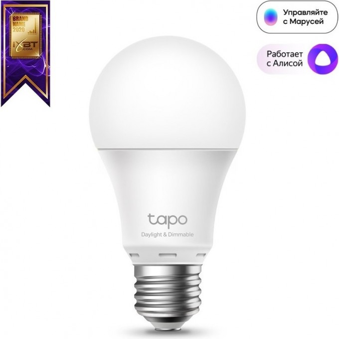 Умная Wi-Fi лампа TP-LINK диммируемая Tapo L520E Умная Wi-Fi лампа TP-LINK диммируемая Tapo L520E